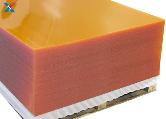แผ่นอะครีลิคพลาสติกแบบกำหนดเองสีส้มหลังคา Perspex Board