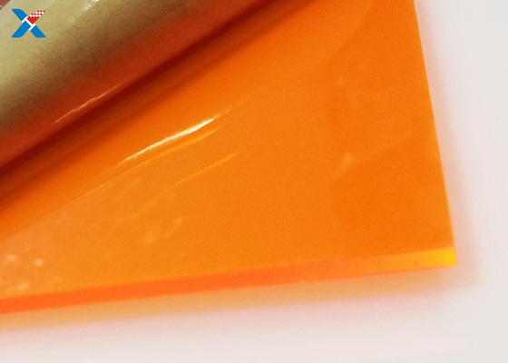 แผ่นอะครีลิคลูกแก้วสีส้มเรืองแสง 4x8 แผ่น Perspex สี