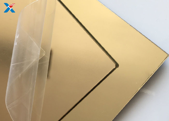 ซื้อ แผ่นกระจกอะครีลิคสีทอง 2 มม. ตกแต่งผนังกระจก Plexi online manufacture