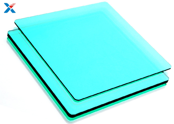 แผ่นหลังคาโพลีคาร์บอเนตสีน้ำเงิน 2 มม. แผ่นพลาสติกเรือนกระจก PC
