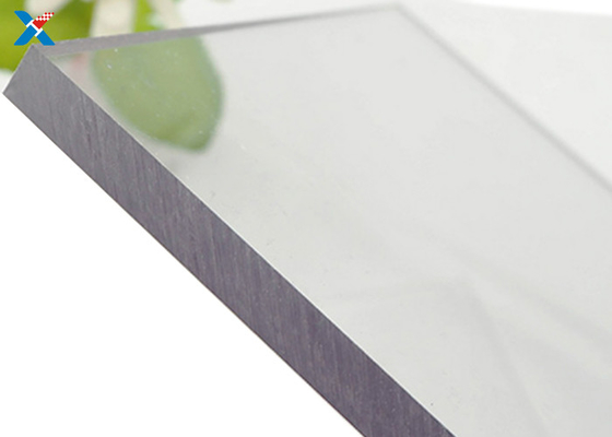 แผ่นหลังคาโพลีคาร์บอเนต Perspex ขนาด 10 มม. PC Solid Transparent Color