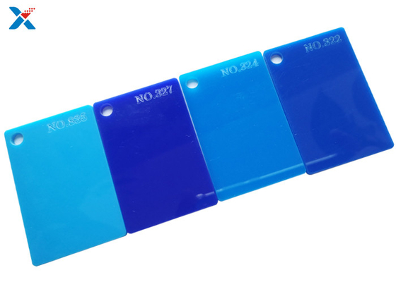แผงกระดาน Lucite สี 1/8 แผ่นอะครีลิคสีน้ำเงินหนาสำหรับ DIY จิตรกรรม Art Craft