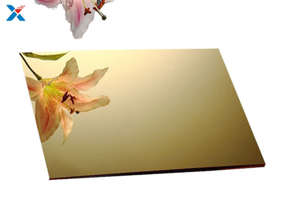 แผ่นอะครีลิคสีทอง 3 มม. แผ่นพลาสติก Perspex สำหรับตกแต่ง
