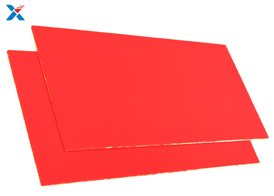 OEM 1mm ลูกแก้ว แผ่นอะครีลิคอัดรีดสีแดงที่กำหนดเอง