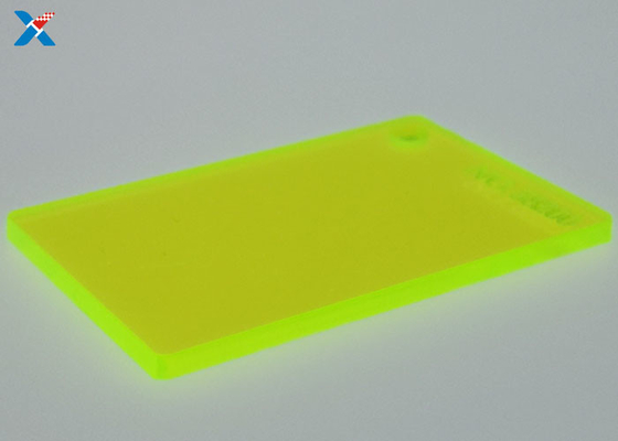 4x8 ลูกแก้ว Fluorescent Green แผ่นอะครีลิค Extruded Perspex Panels