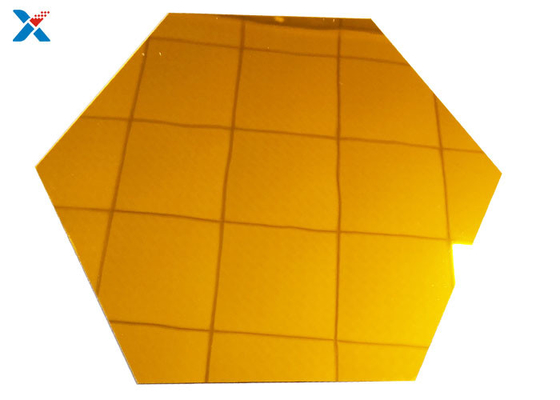 แผ่นกระจกอะครีลิคทองคำ 1 มม. เคลือบแข็ง Perspex Plate