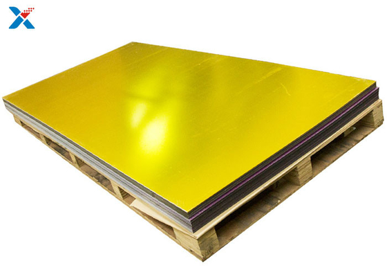 แผ่นกระจกอะครีลิคทองคำ 1 มม. เคลือบแข็ง Perspex Plate