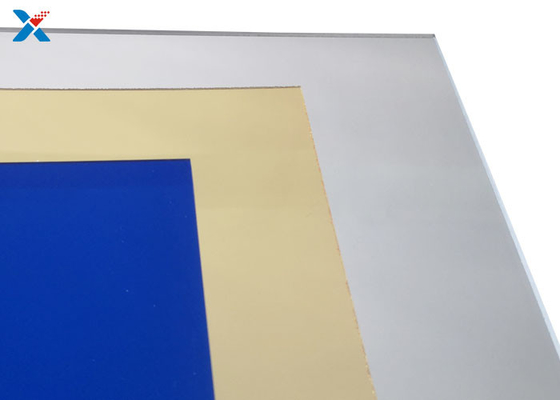 3mm Mirrored PMMA แผ่นกระจกอะครีลิคกลางแจ้งลามิเนตบอร์ดพลาสติก